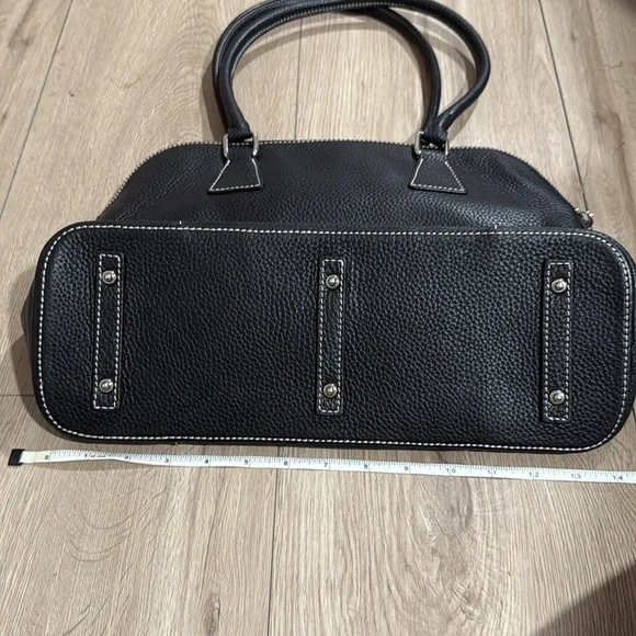 Dooney & Burke Black Domed Satchel - Picture 3 of 11